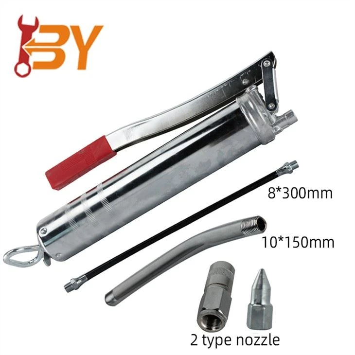 heavy-duty-Grease-Gun-Tool-With-Rigid-Tube-And-Flexible-Hose